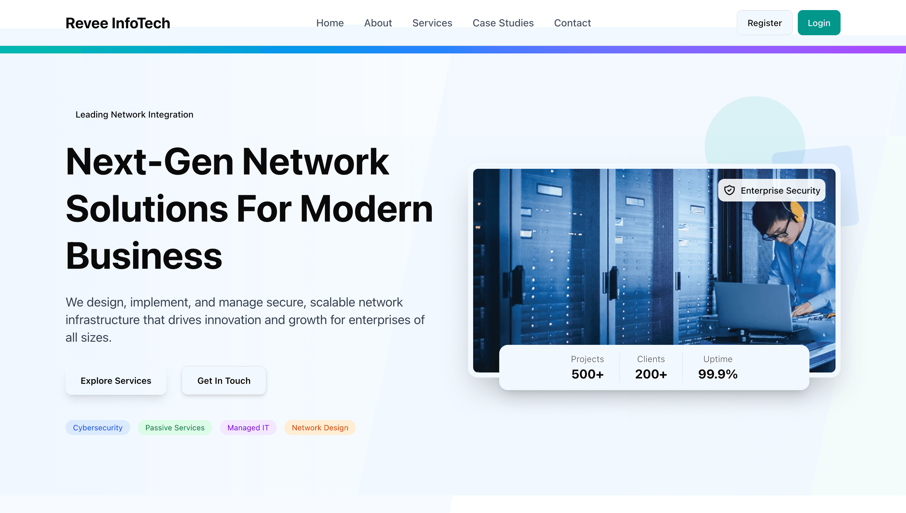 System Integrator Website with Custom CMS